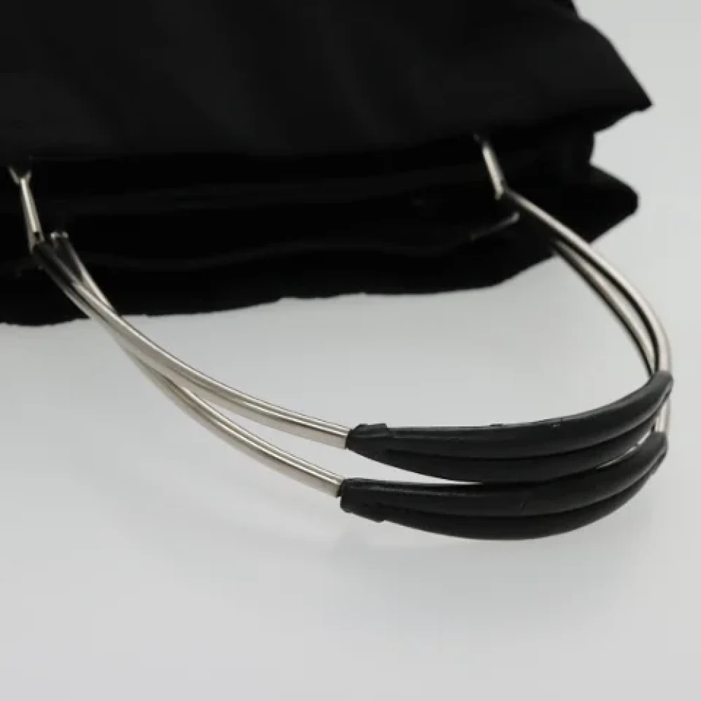 Prada Vintage Pre-owned Nylon handbags Black Dames