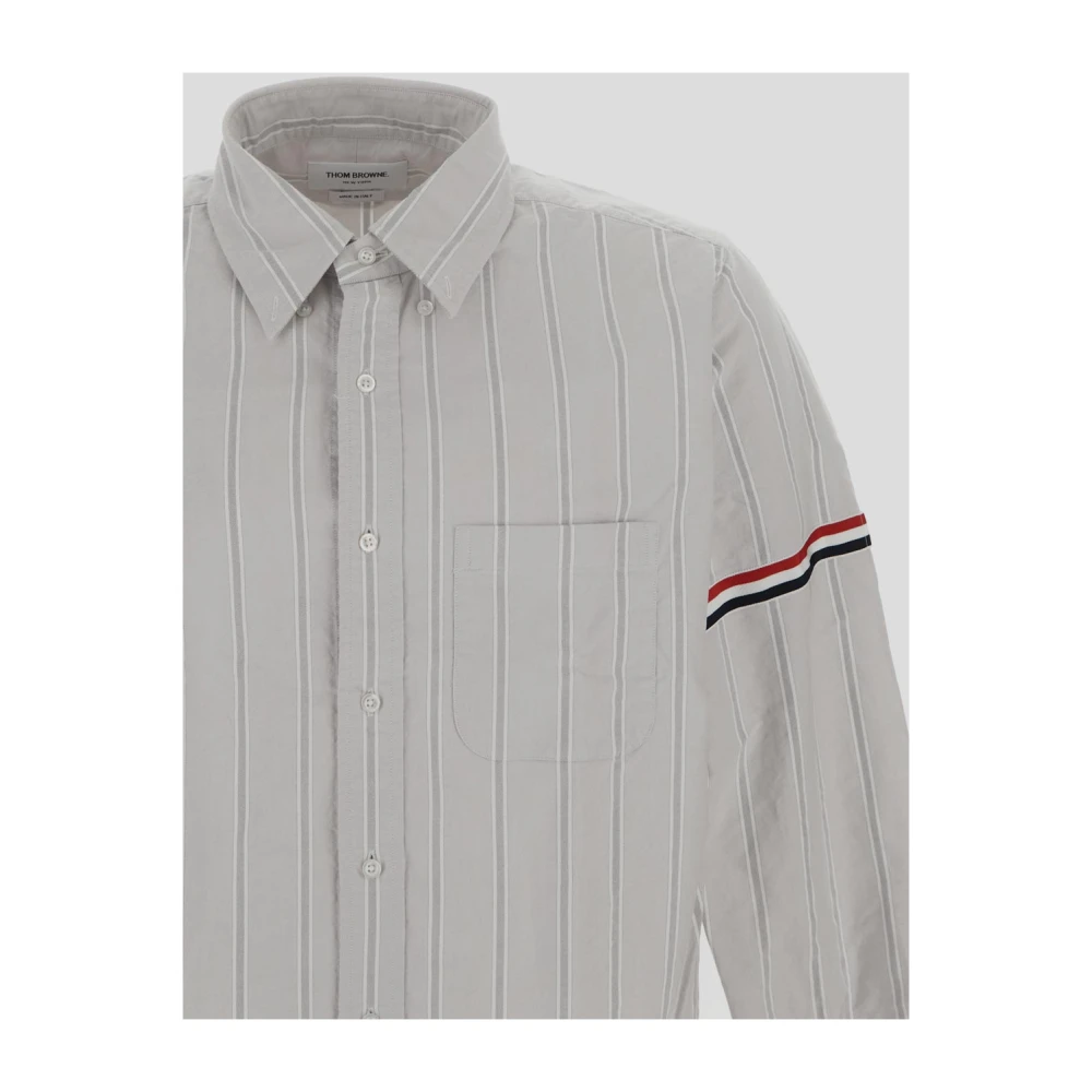 Thom Browne Grijze Overhemd met Lange Mouwen White Heren