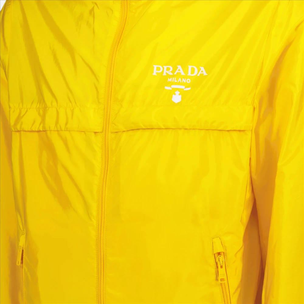 Prada Re-Nylon Vest Yellow Heren