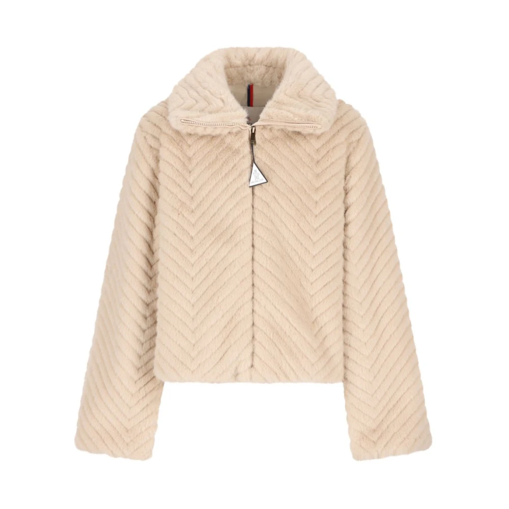 Moncler Kids Coats - Female - Light Jackets - Beige - 10 Y - Kids