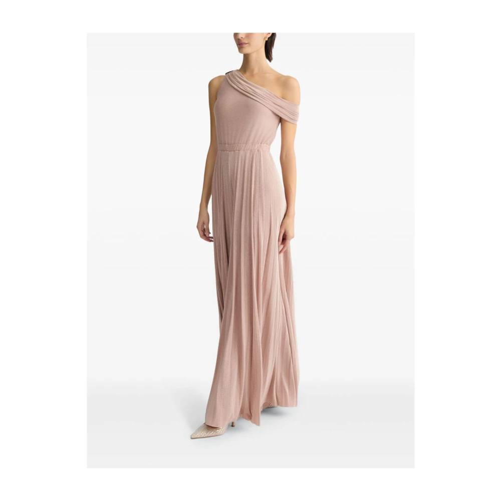 Liu Jo Elegant Roze Ruche Jumpsuit Pink Dames
