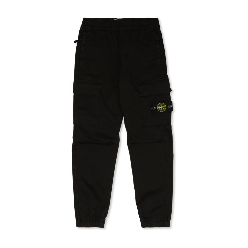 Stone Island Byxor med logotyp Black, Unisex