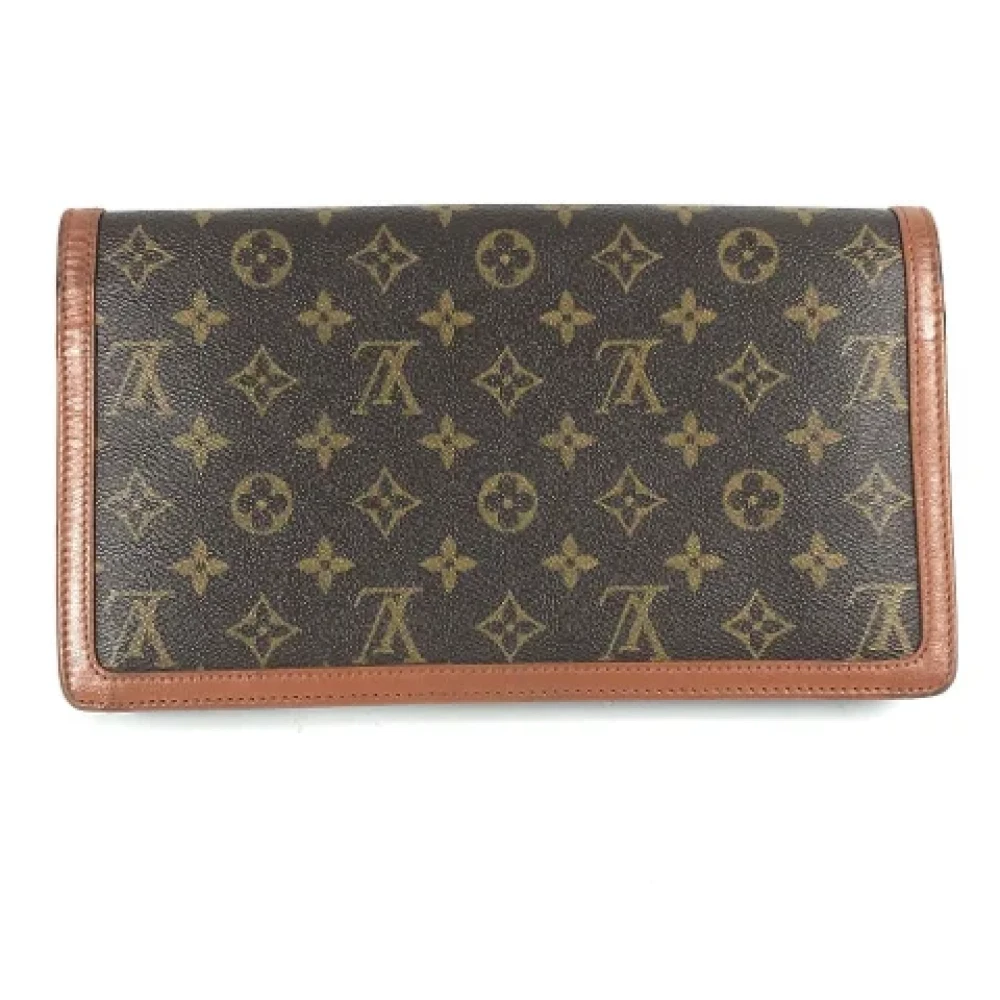Louis Vuitton Vintage Pre-owned Cotton louis-vuitton-bags Brown Dames