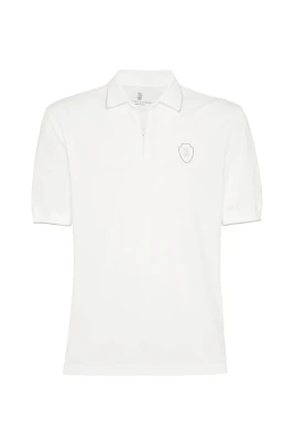 Chest Logo Half-Zip Polo