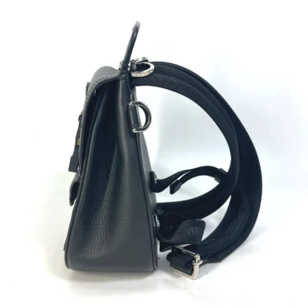 Dior Vintage Pre-owned Leather dior-bags Black Dames