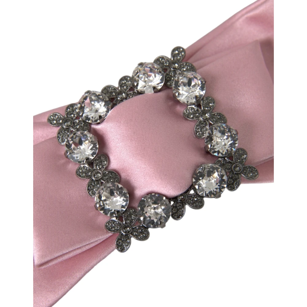 Dolce & Gabbana Roze Kristal Haarspeld Broche Pink Dames