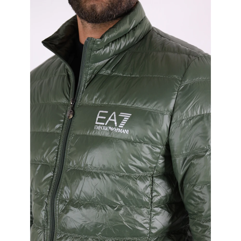 Emporio Armani EA7 Groene Donsjas Licht Waterdicht Green Heren