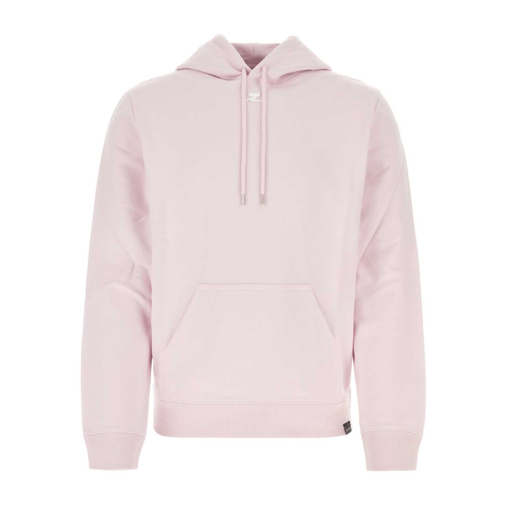 Sudadera de algod n rosa pastel Courr ges Sudaderas con capucha