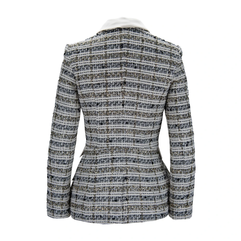 Elisabetta Franchi Klassieke Knoopblazer Multicolor Dames
