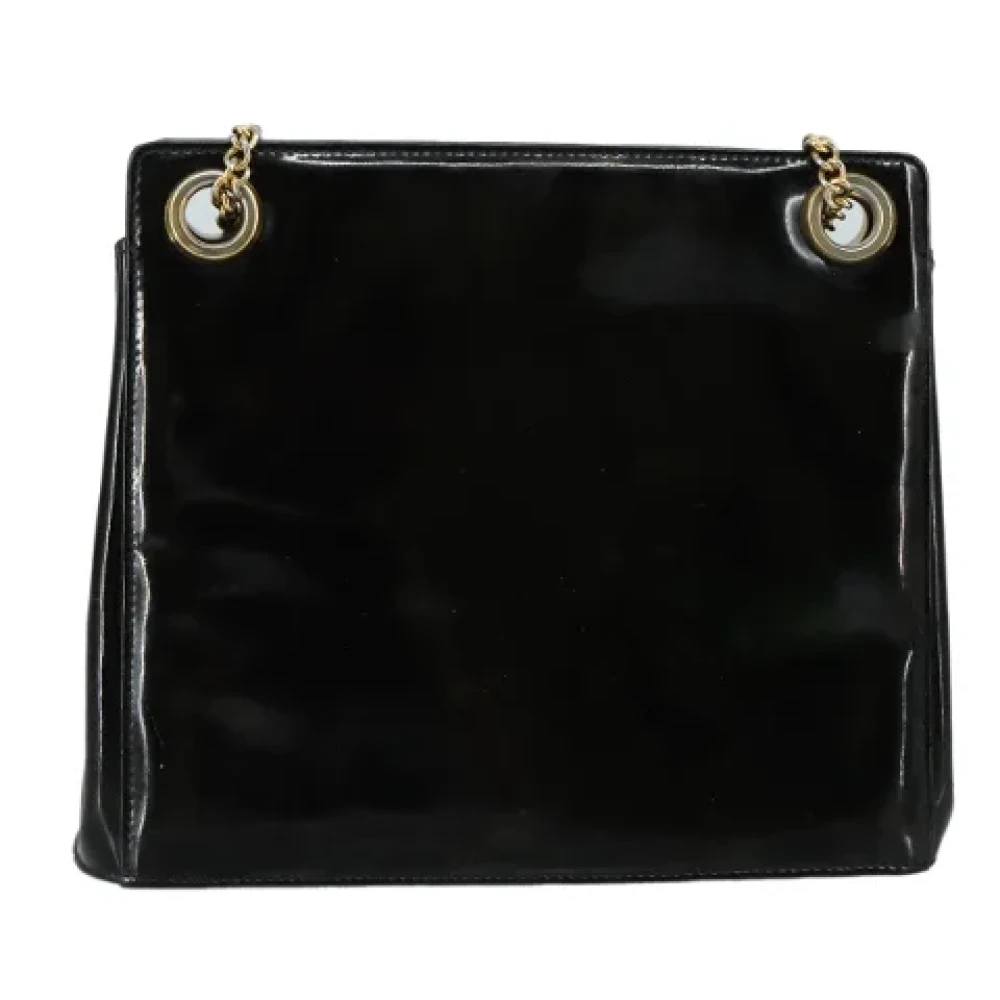 Salvatore Ferragamo Pre-owned Canvas shoulder-bags Black Dames