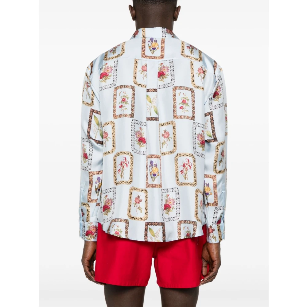 Pierre-Louis Mascia Grafische Print Blauwe Button-Up Shirt Multicolor Dames
