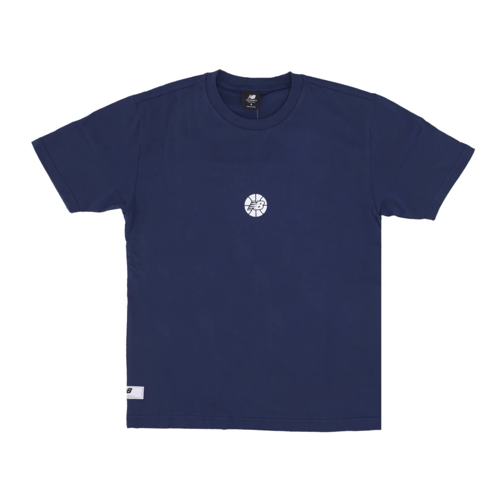 New Balance Essentials Fundamental Tee Navy Blue Heren