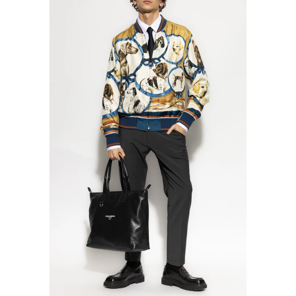 Dolce & Gabbana Zijden bomberjack Multicolor Heren