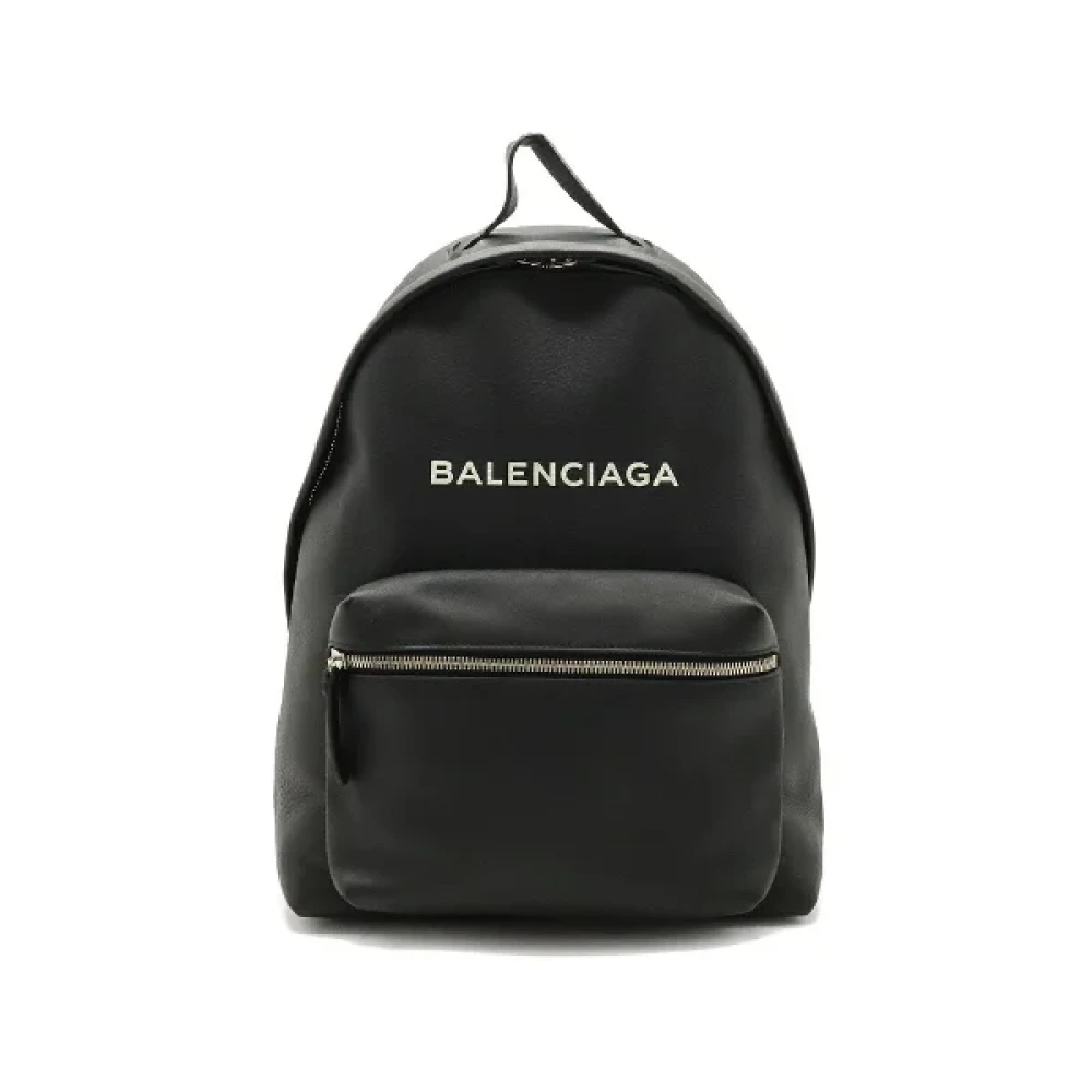 Balenciaga Vintage Pre-owned Leather backpacks Black Dames