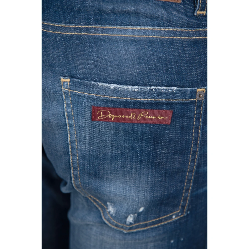 Dsquared2 Geknoopte Donna Jeans Lente-Zomer Collectie Blue Dames