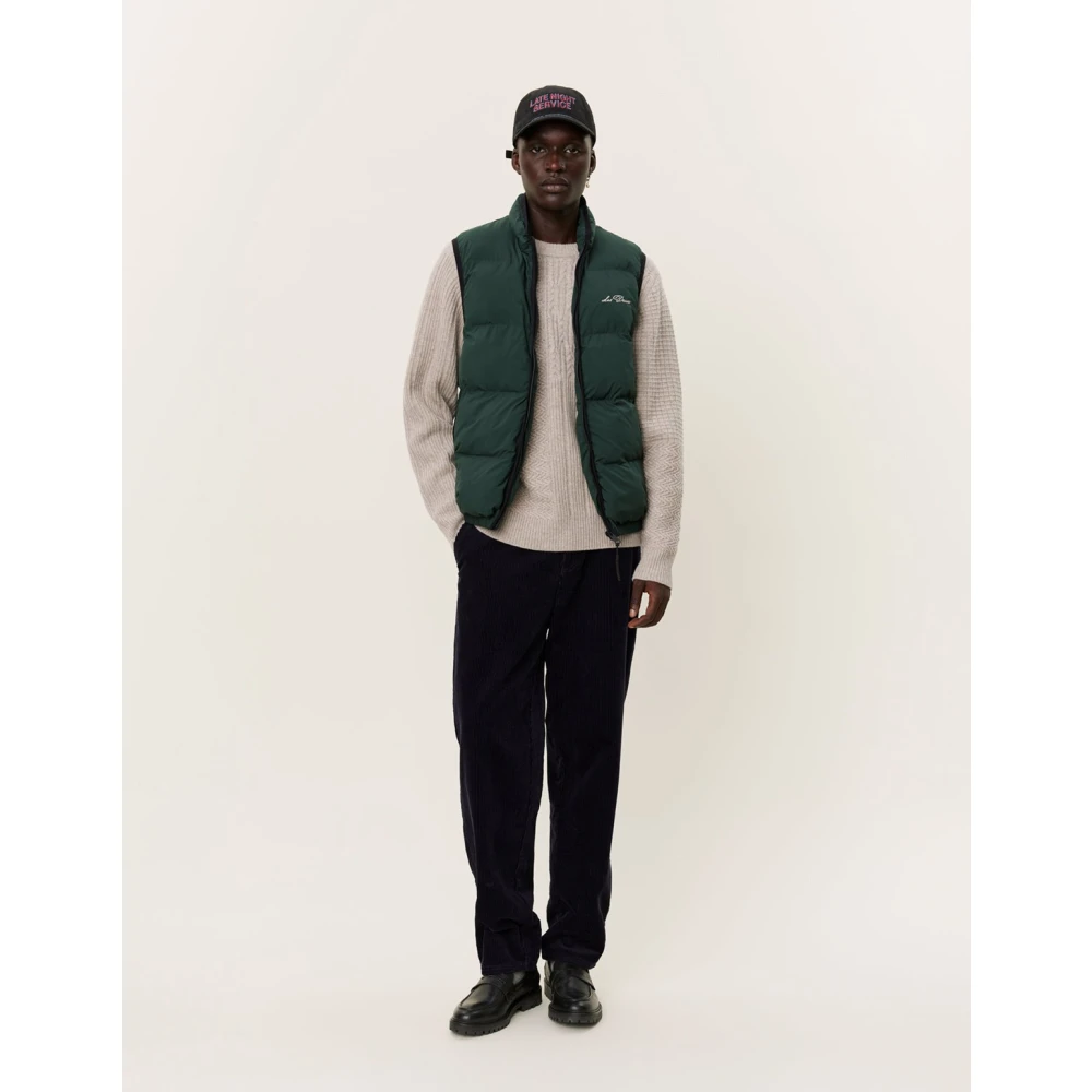 Les Deux Gewatteerd Vest Newport Stijl Green Heren