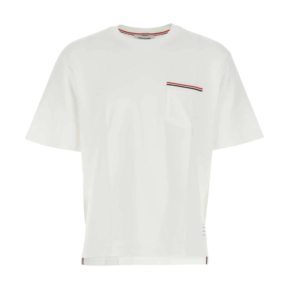 Thom Browne Oversize Wit Katoenen T-shirt White Heren