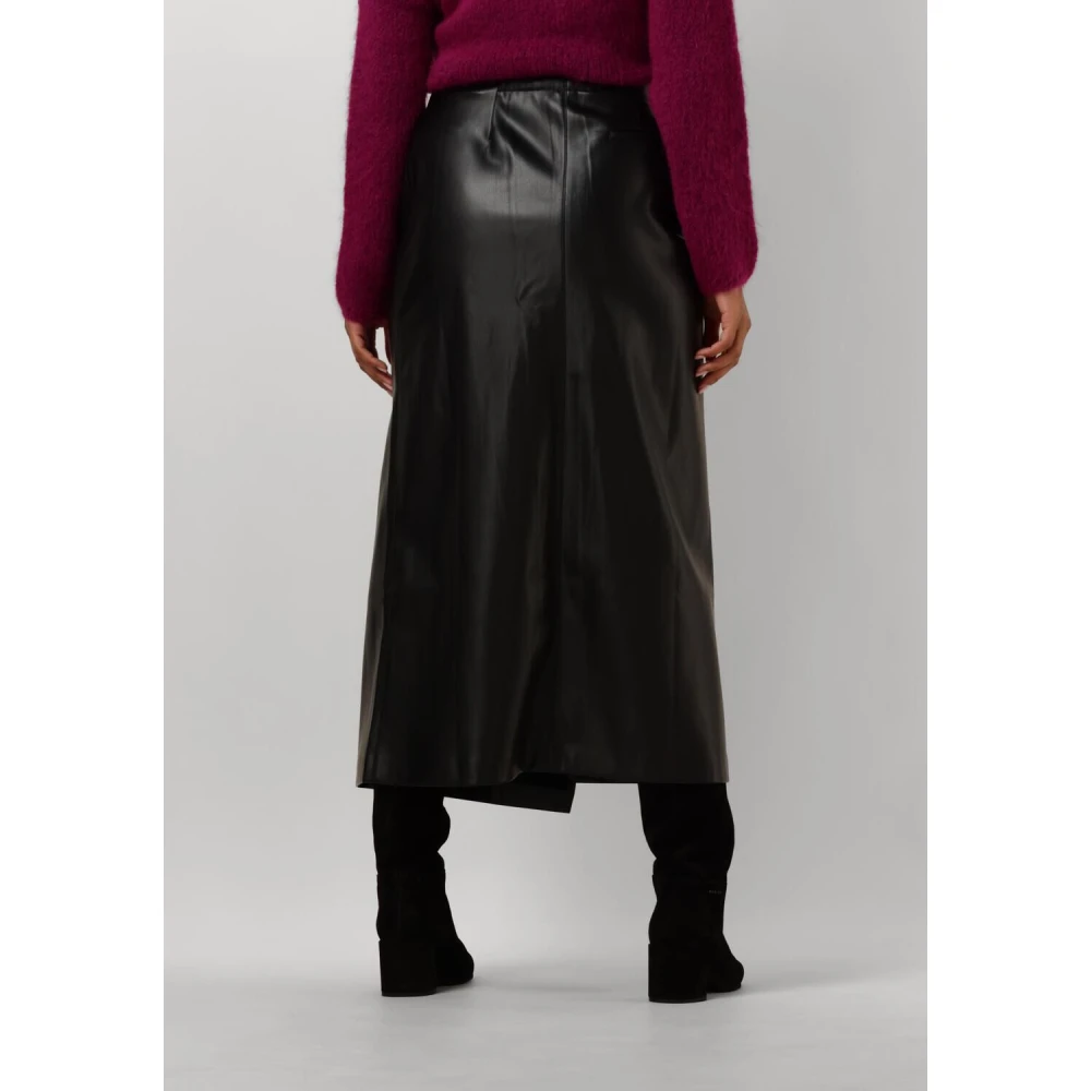 Amaya Amsterdam Zwarte Midi Rok voor veelzijdige styling Black Dames
