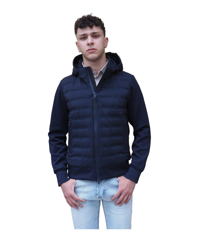 veste-a-capuche-bleue-avant-matelasse-et-rembourrage-en-plumes