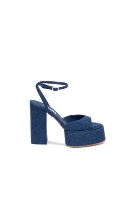 Blå Häl Sandaler