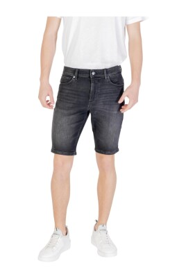 shorts-noirs-en-coton-melange-uni-avec-poches