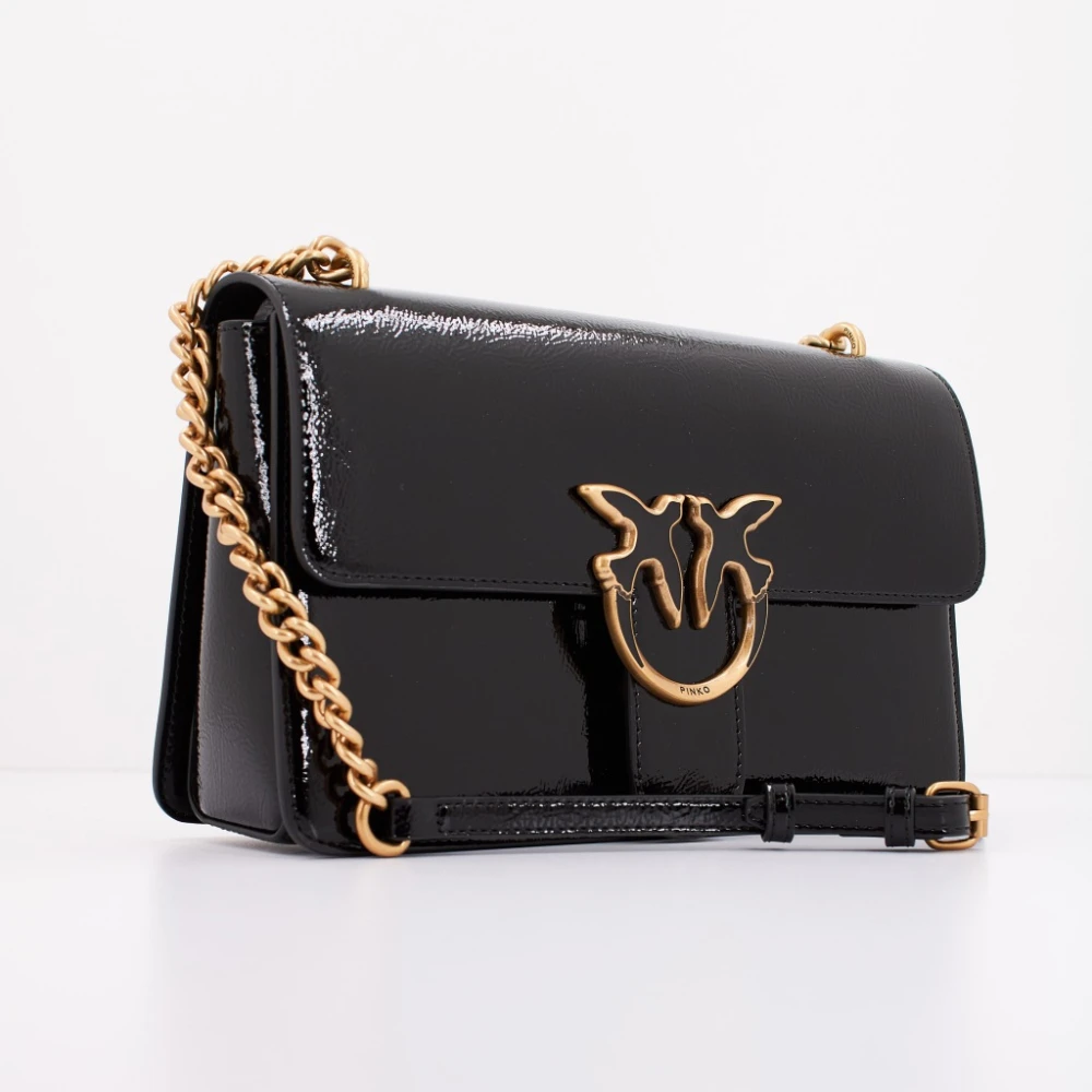pinko Klassieke Love Crossbody Tas Black Dames