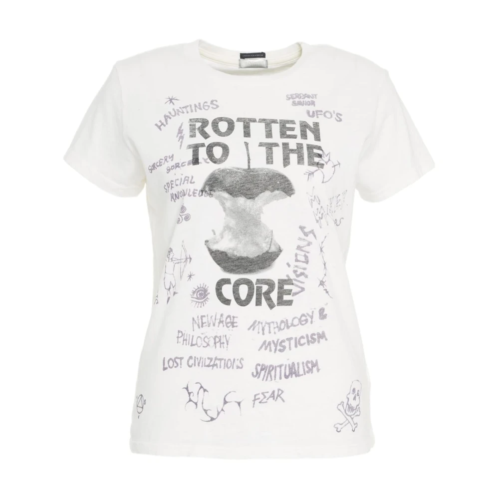 Mother Witte T-shirt 'The Boxy Goodie' White Dames