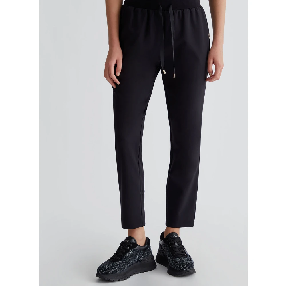 Liu Jo Joggerbroek met splitten Black Dames