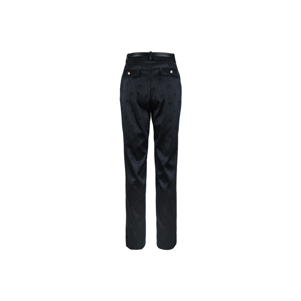 Elisabetta Franchi Rits Haak Damesbroek Black Dames
