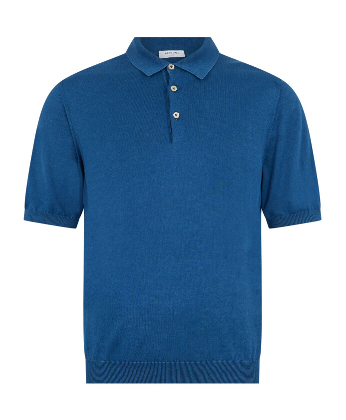 polo-en-coton-teint-en-piece-a-manches-courtes