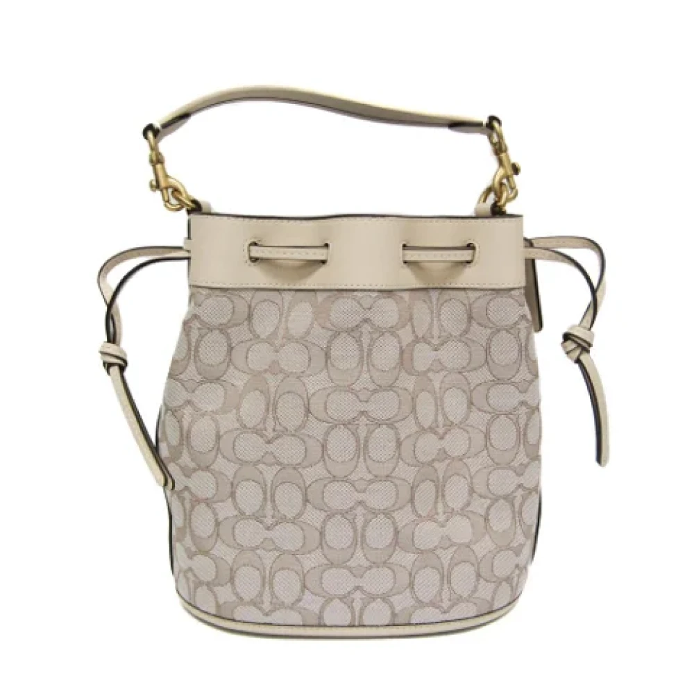 Coach Pre-owned Leather shoulder-bags Beige Dames