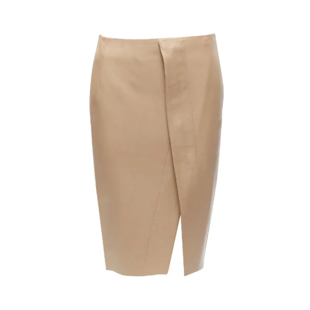 Acne Studios Pre-owned Leather bottoms Beige Dames