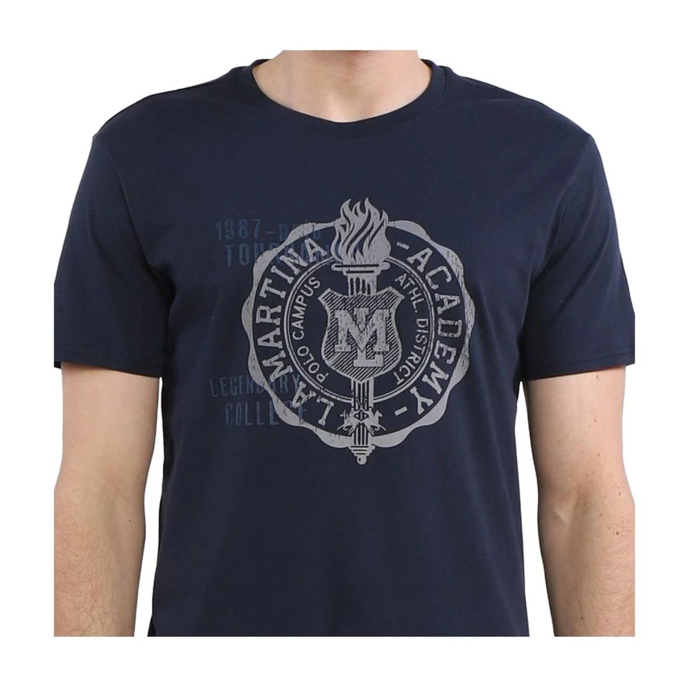 LA MARTINA T-Shirts Blue Heren