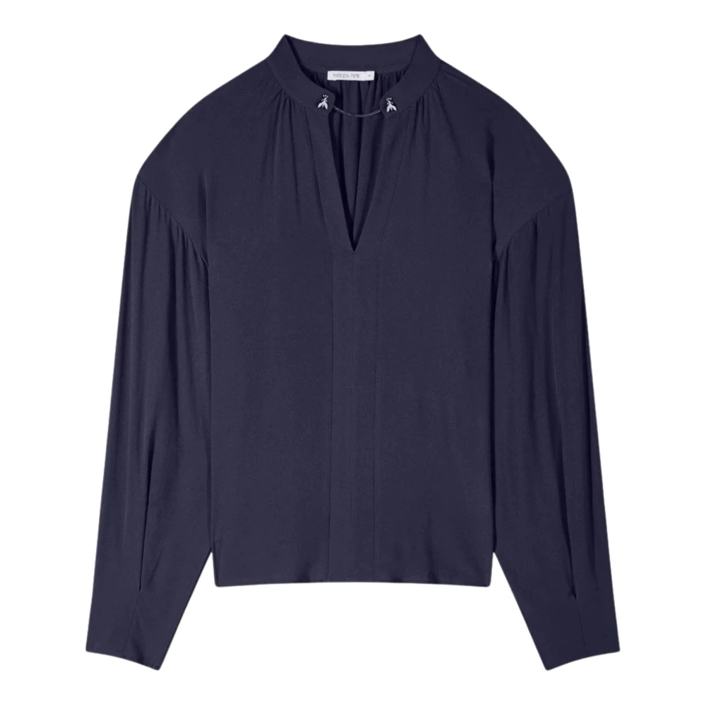 Patrizia Pepe Damen Blau Blusen & Hemden, Sgröße: