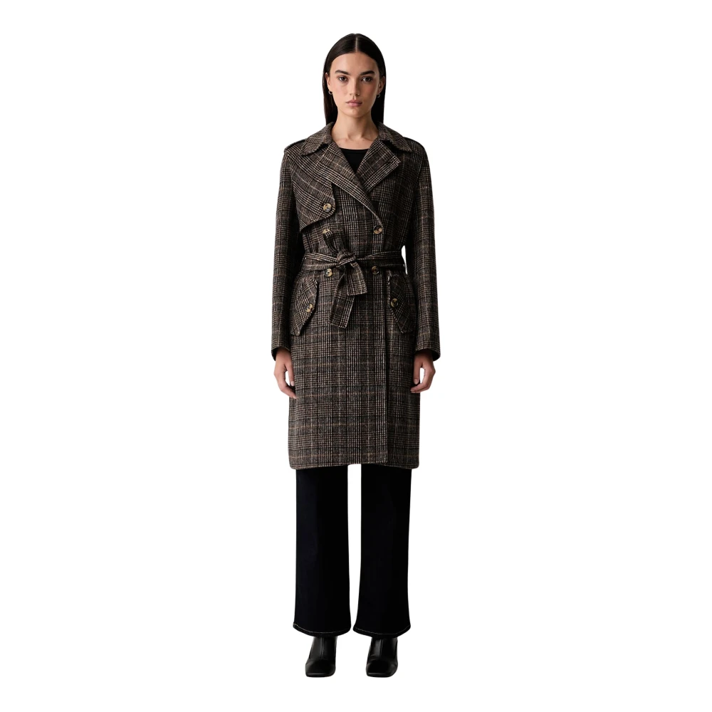 LIU JO - Cappotto lungo marrone - Donna - Taglia 42 - Immagine 2