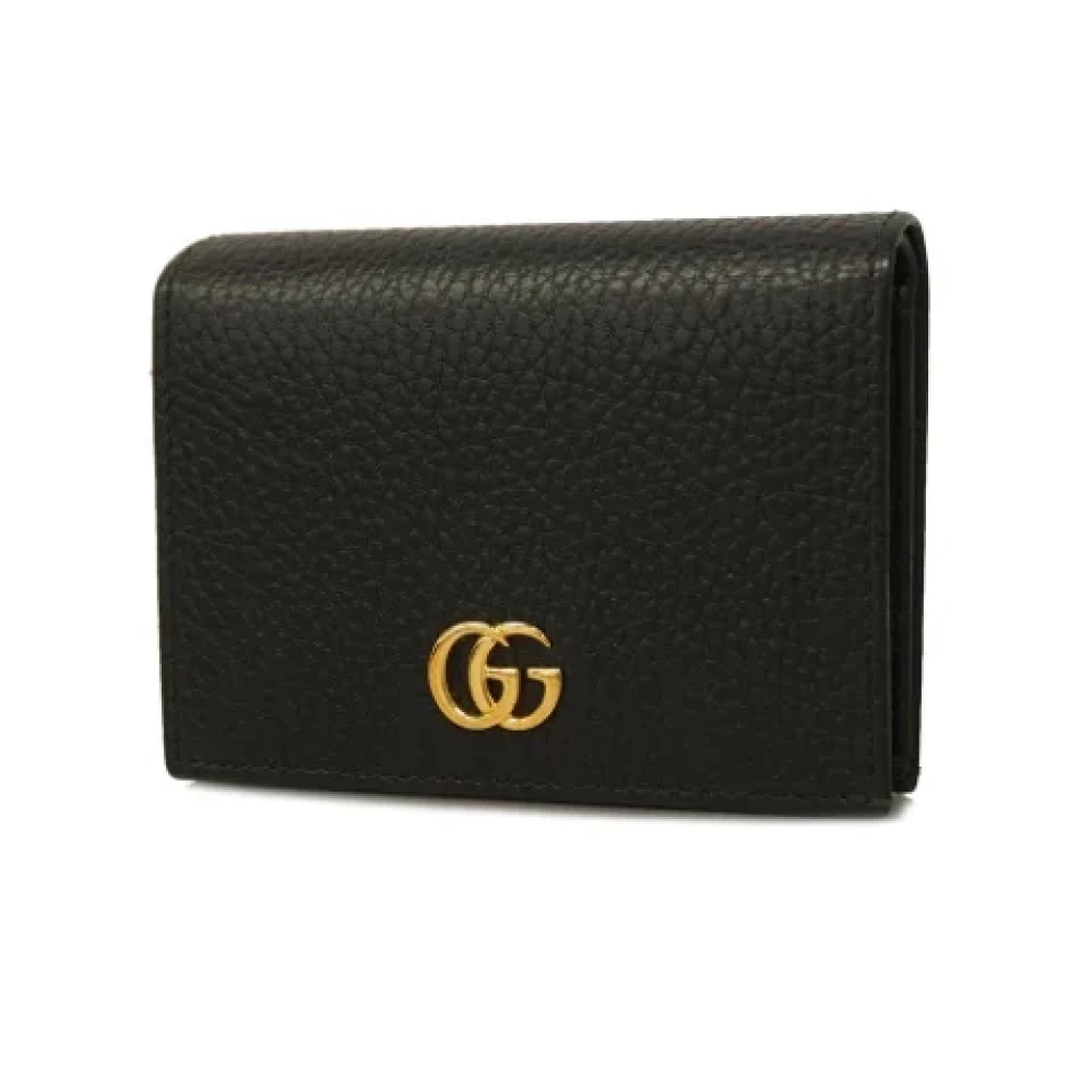 Gucci Vintage Pre-owned Leather wallets Black Dames