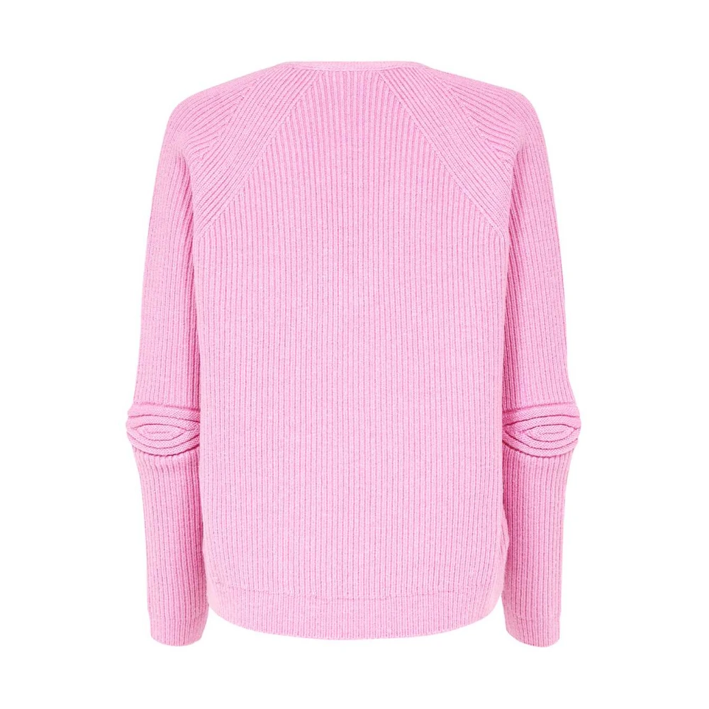 Tom Ford Geribbelde Wollen Trui Pink Dames