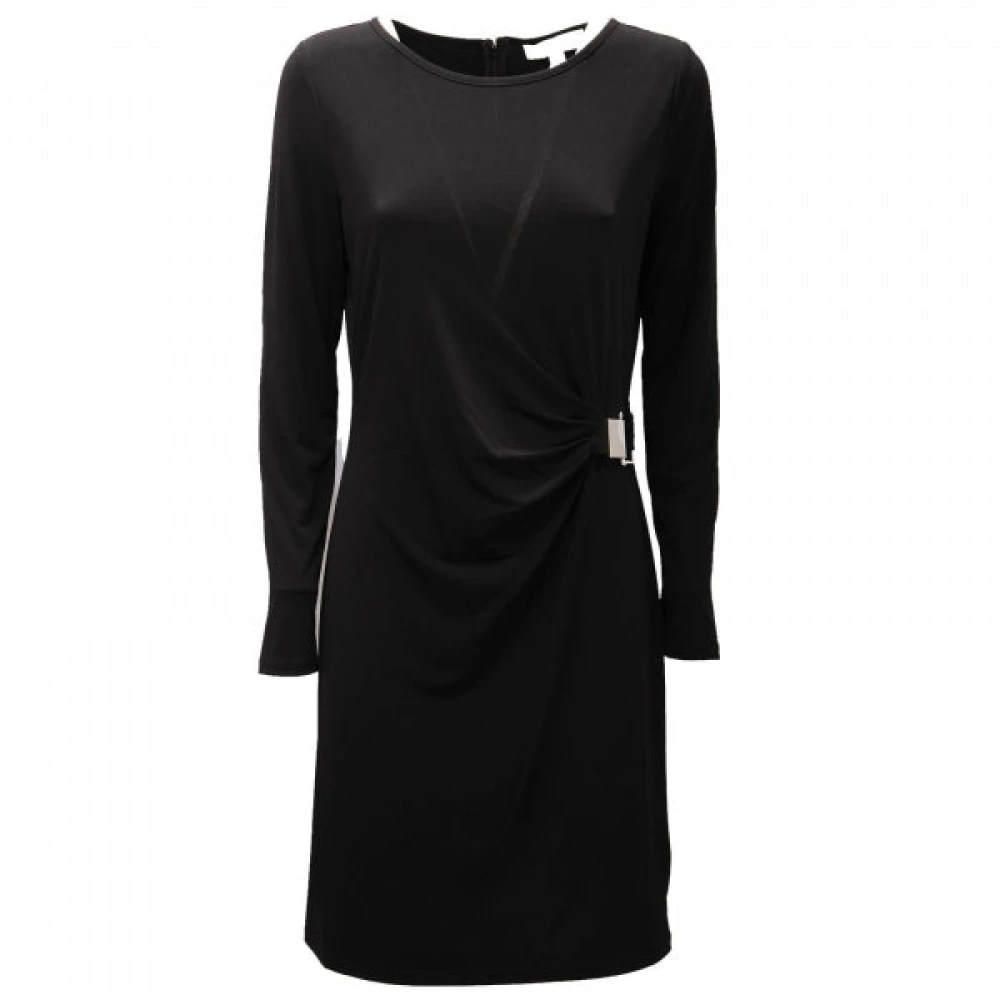 Michael Kors Crew-Neck Day Dress Black Dames