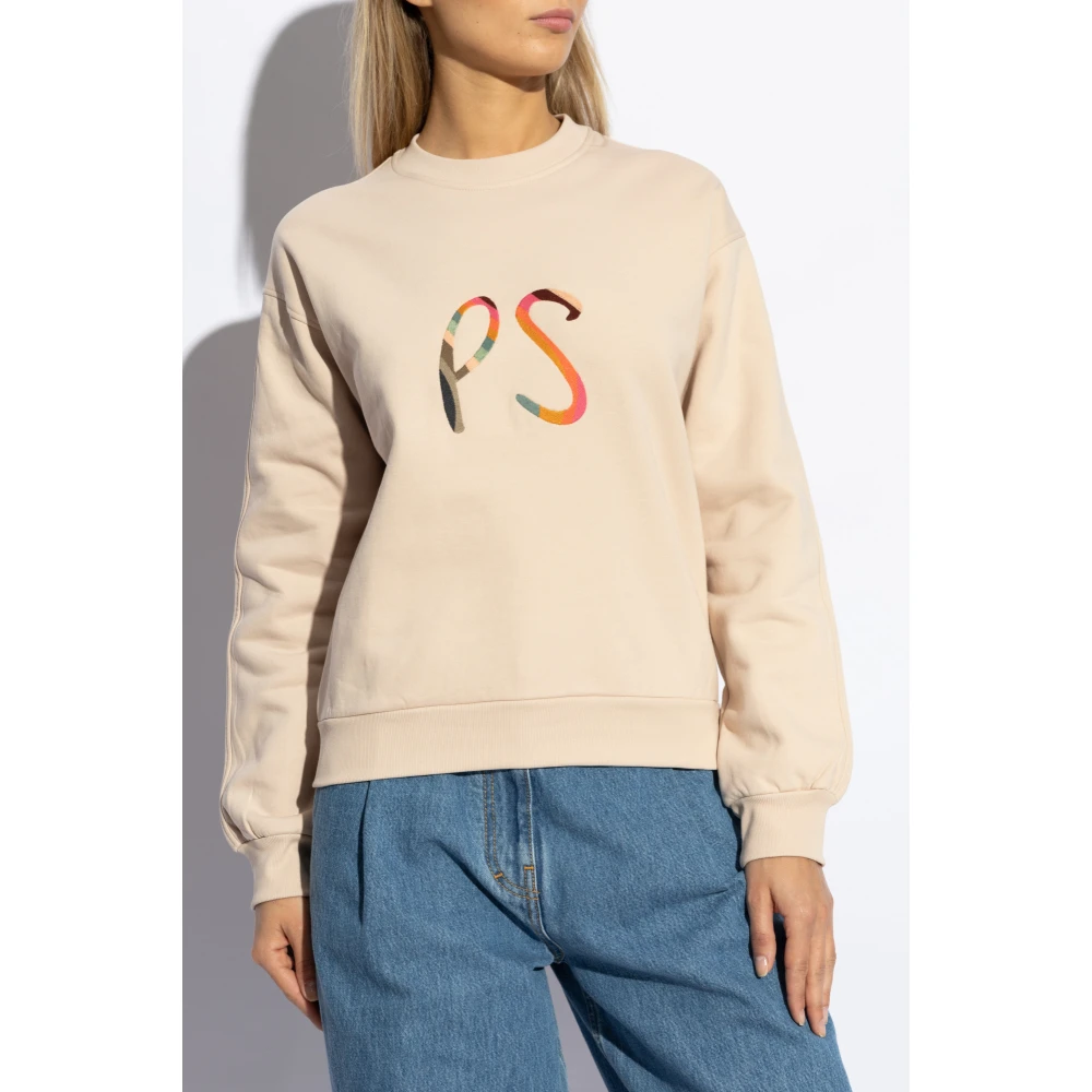 PS By Paul Smith Sweatshirt met logo Beige Dames