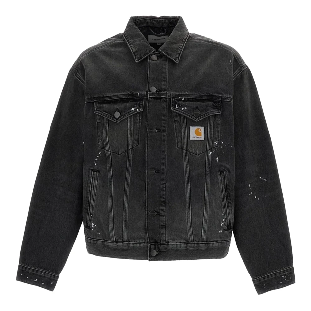 Carhartt Wip Men's Black Helston Jacket - Denim Jackets - S - Jackets
