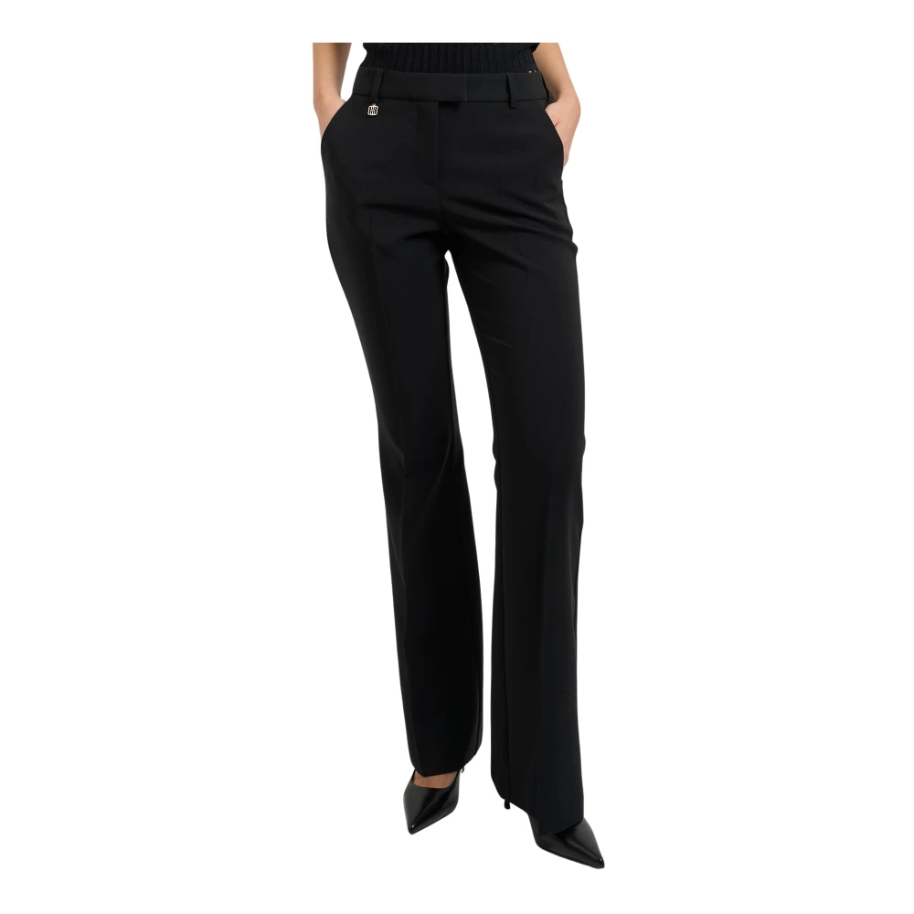 Fracomina Donna Nero Pantaloni, M, New,