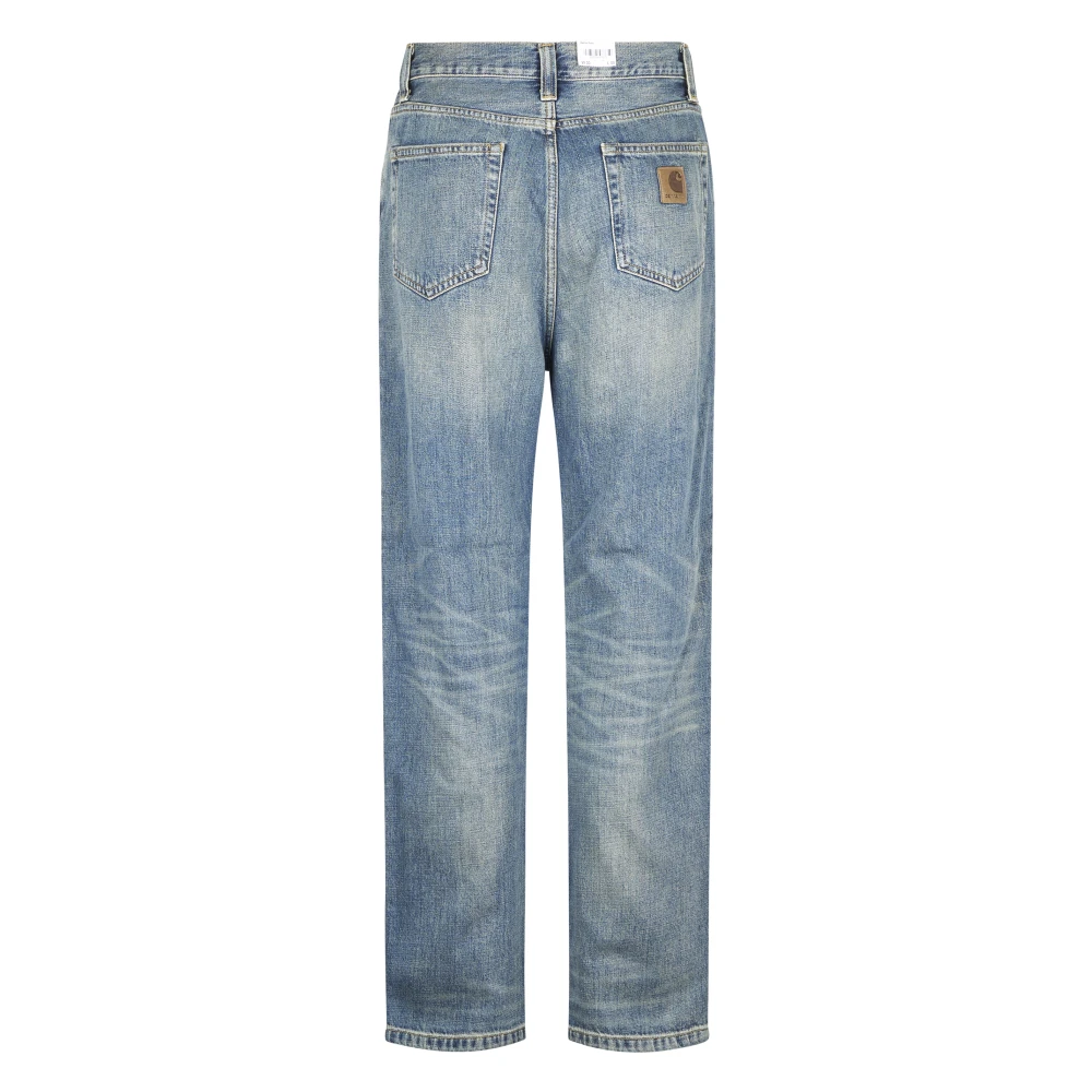 Carhartt Wip Men's Blue Straight Fit Jeans, W30, Aaron Pant