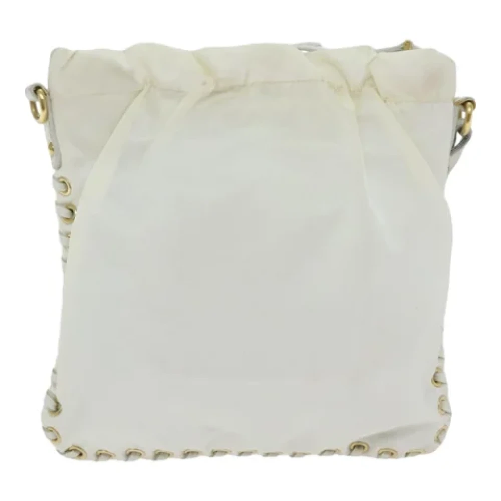 Prada Vintage Pre-owned Nylon prada-bags White Dames