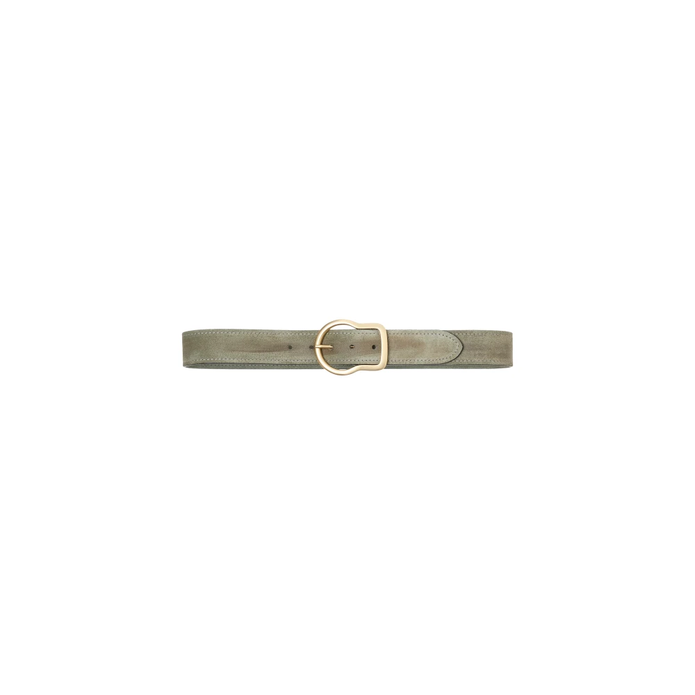 Dorothee schumacher Gewaxte riem met suède sensatie Green Unisex