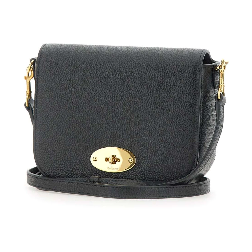 Mulberry Zwarte Leren Satchel Schoudertas Black Dames