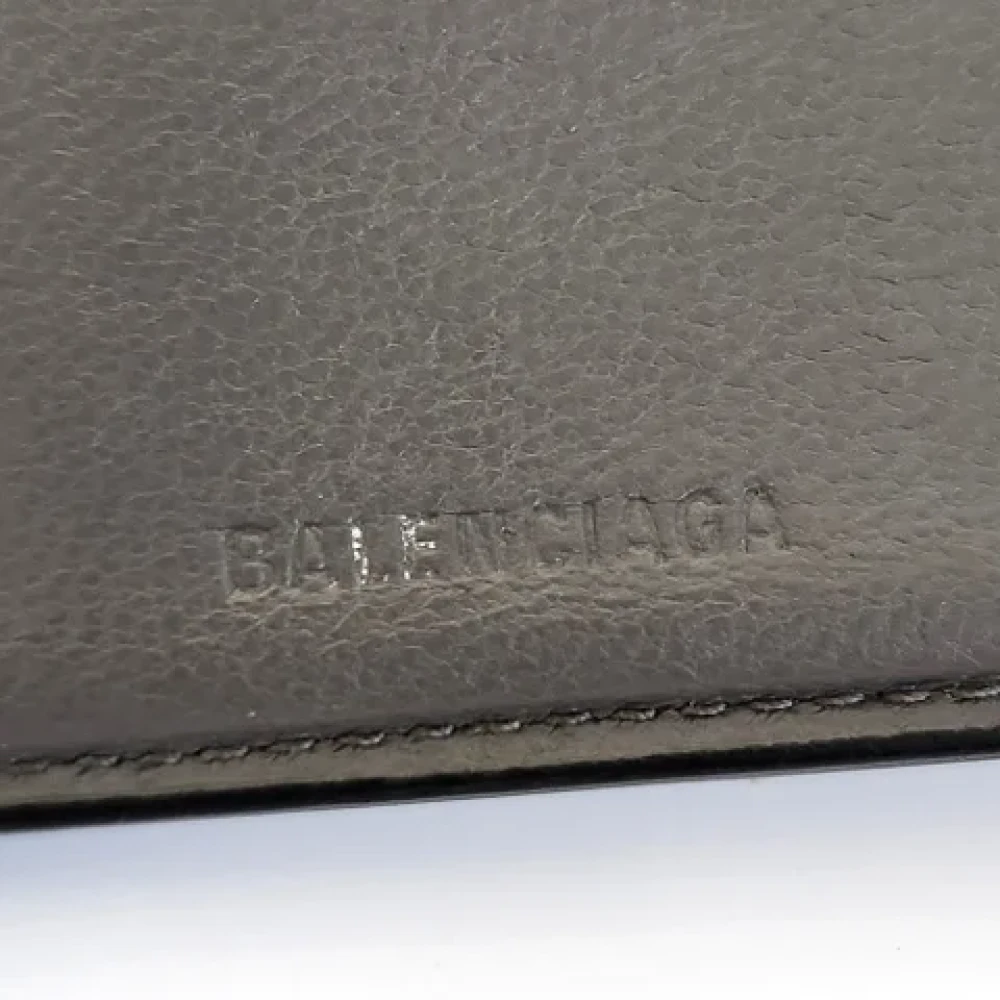 Balenciaga Vintage Pre-owned Leather wallets Gray Dames
