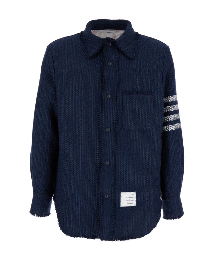 veste-chemise-a-boutons-pression-avec-bord-effiloche