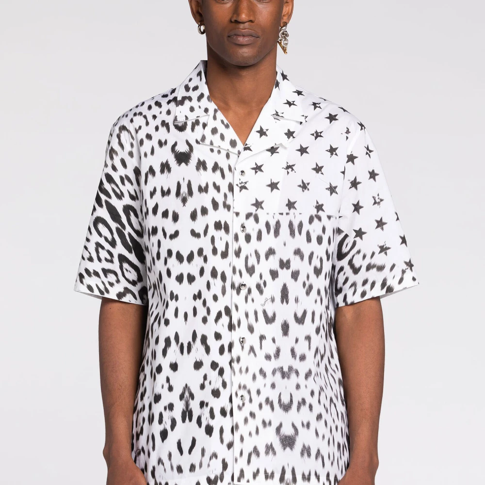 Roberto Cavalli Grafisch Print Shirt Black Heren