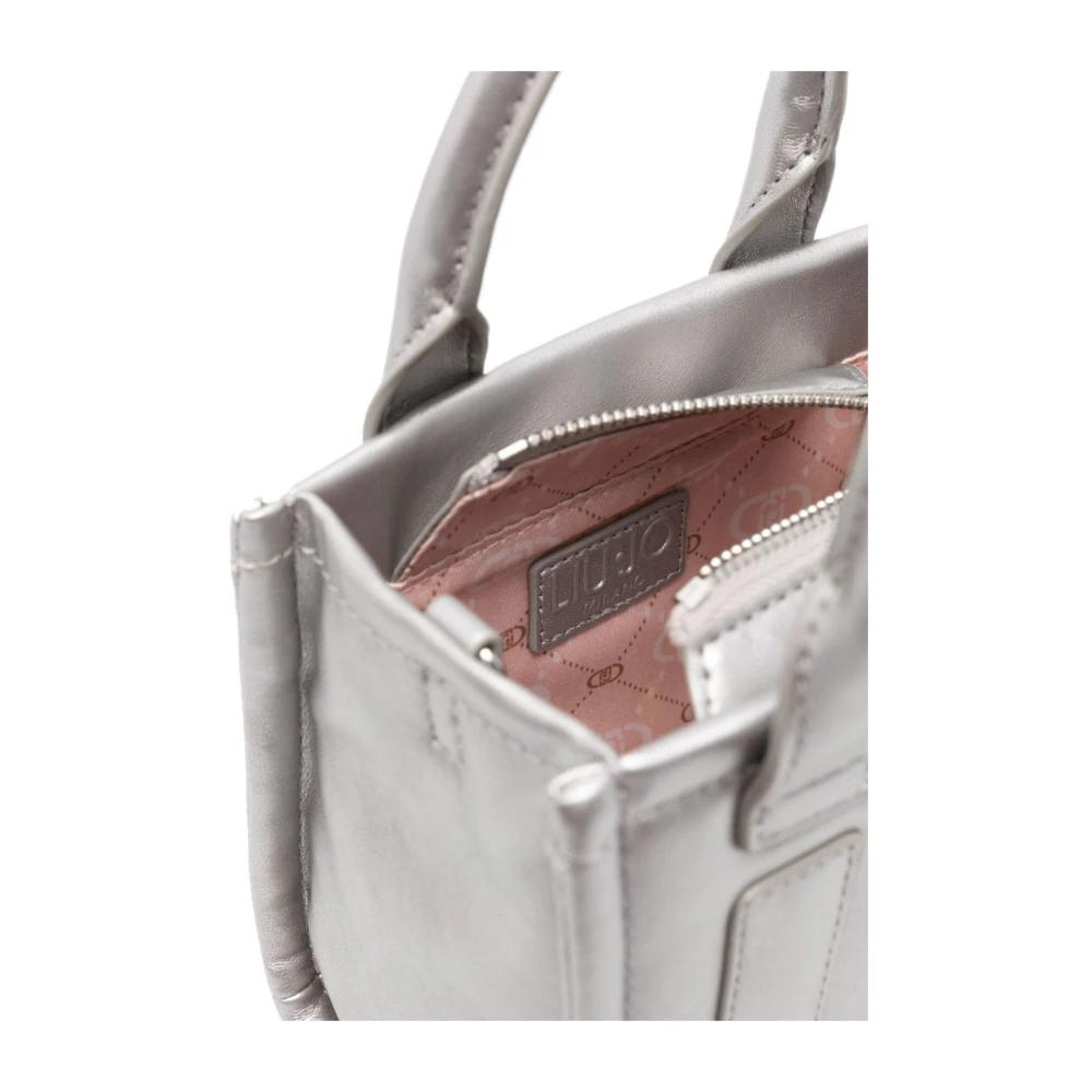 Liu Jo Metallic Finish Schoudertas Gray Dames