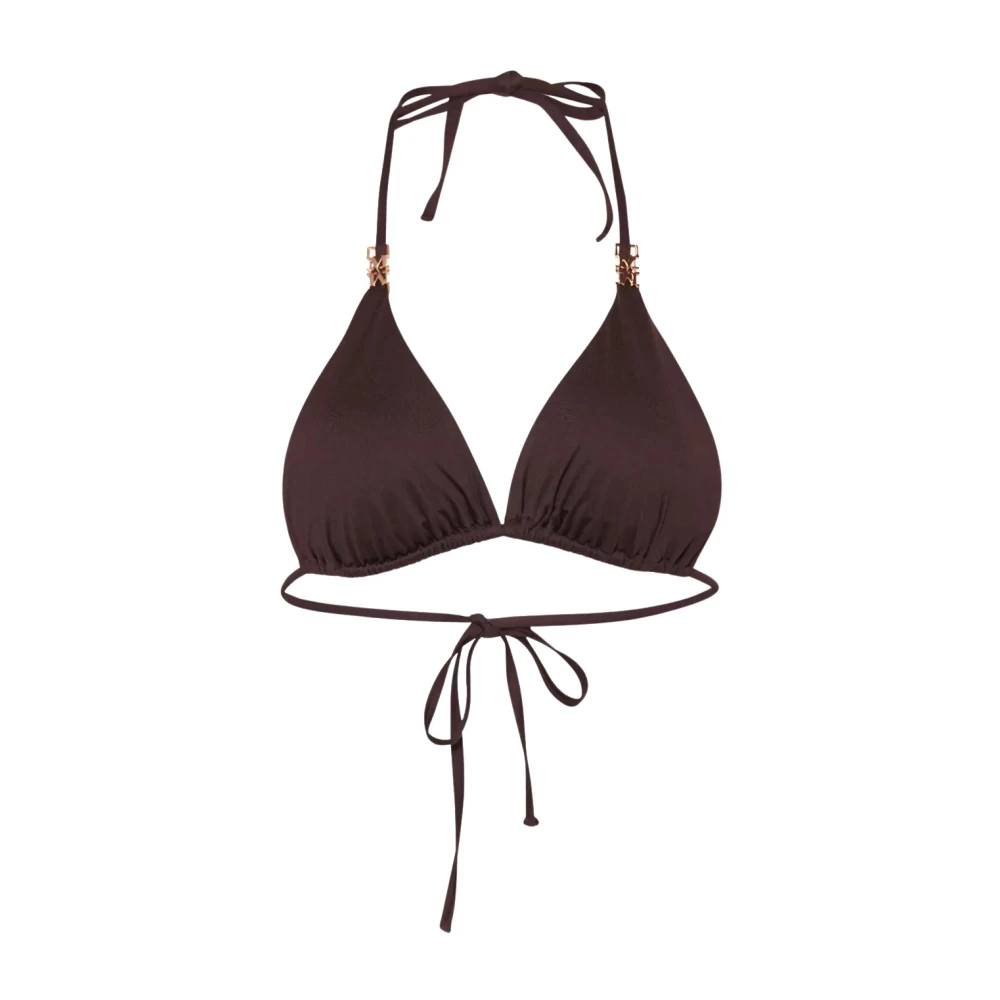 Max Mara Bruine Triangel Bikini Top Brown Dames